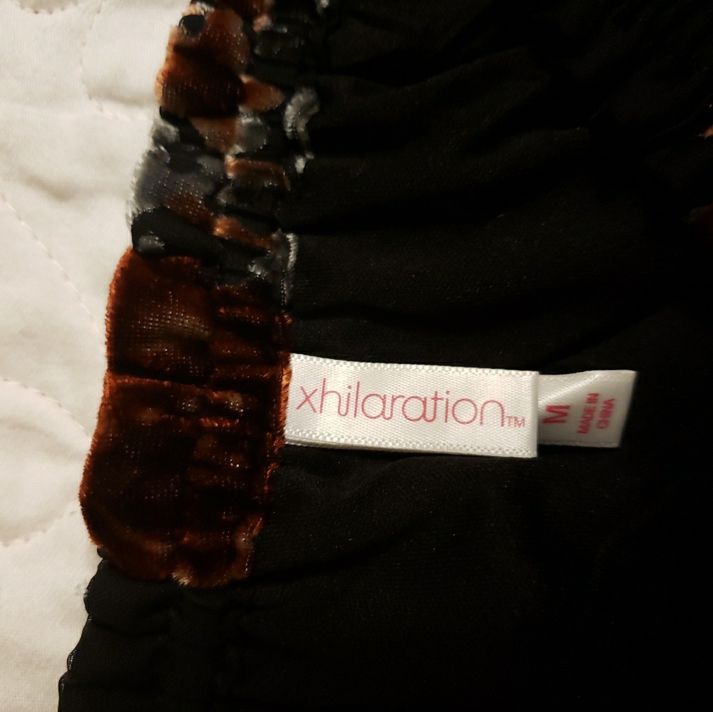 Black and Velvet floral tunic